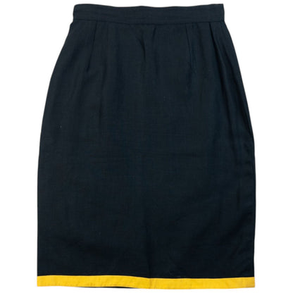 Vintage 90s Gianni Versace Linen Wrap Skirt Womens Size W25