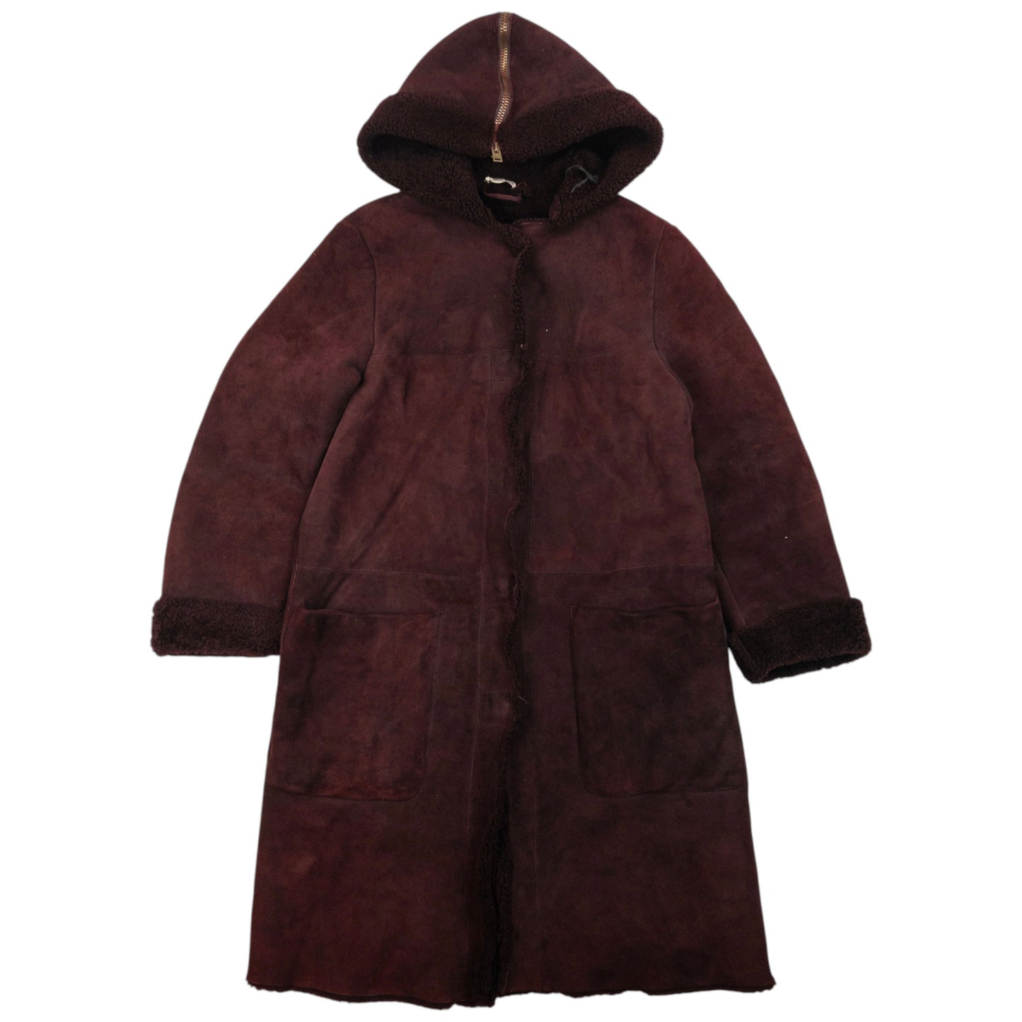 Vintage 2000s Miu Miu Longline Shearling Jacket Womens Size XL