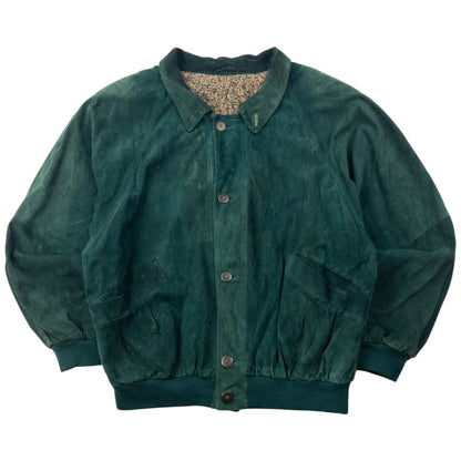 Vintage 90s Hugo Boss Suede Button Up Jacket Size L