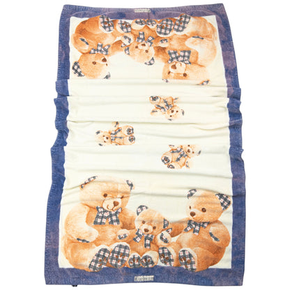 Vintage 90s Burberry Nova Check Teddy Bear Print Beach Towel