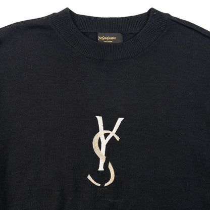 Vintage 90s YSL Yves Saint Laurent Embroidered Sweatshirt Size XS