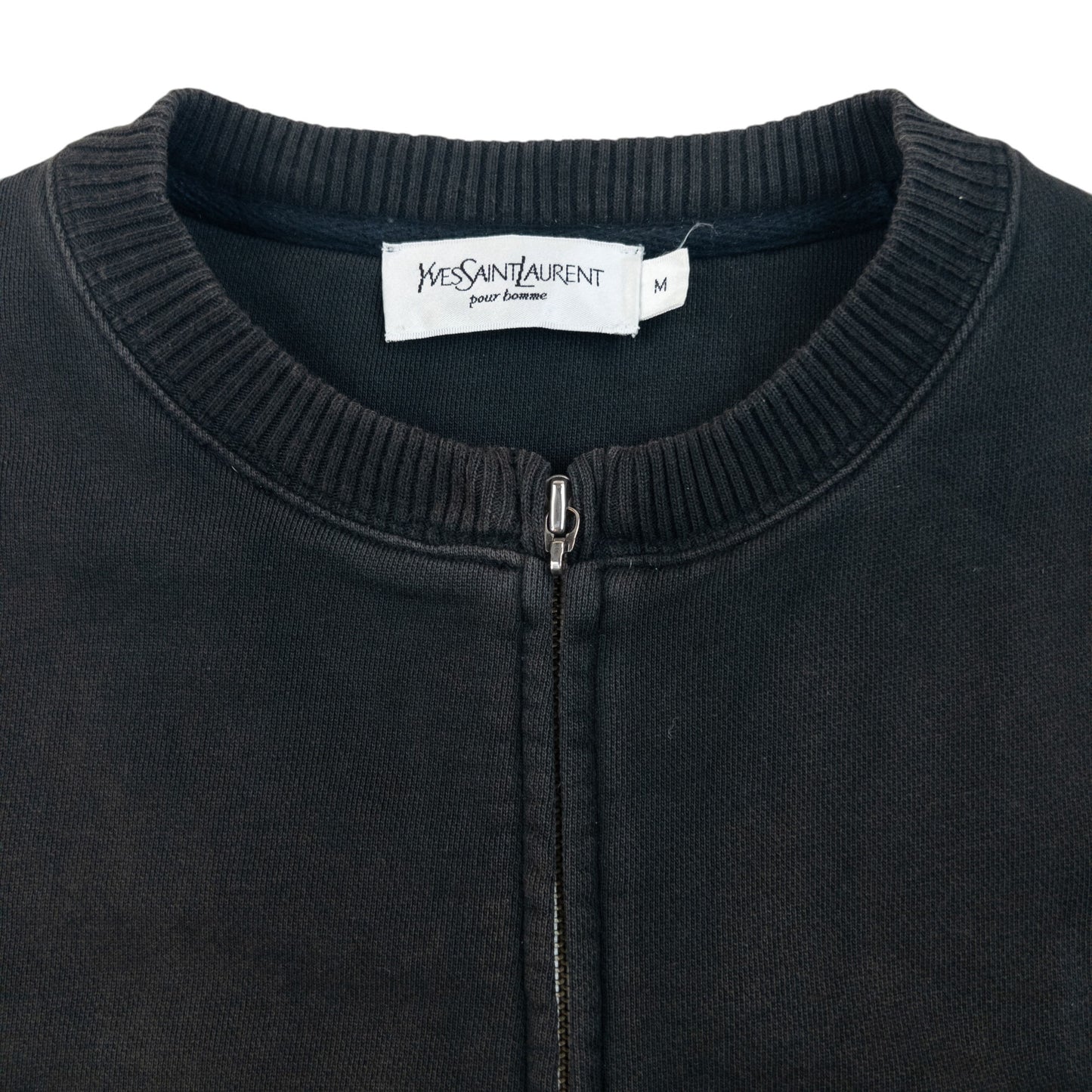 Vintage 2000s YSL Yves Saint Laurent Zip Up Sweatshirt Size L
