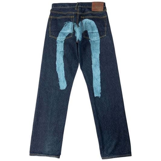 Vintage Evisu Painted Daicock Japanese Denim Jeans Size W31
