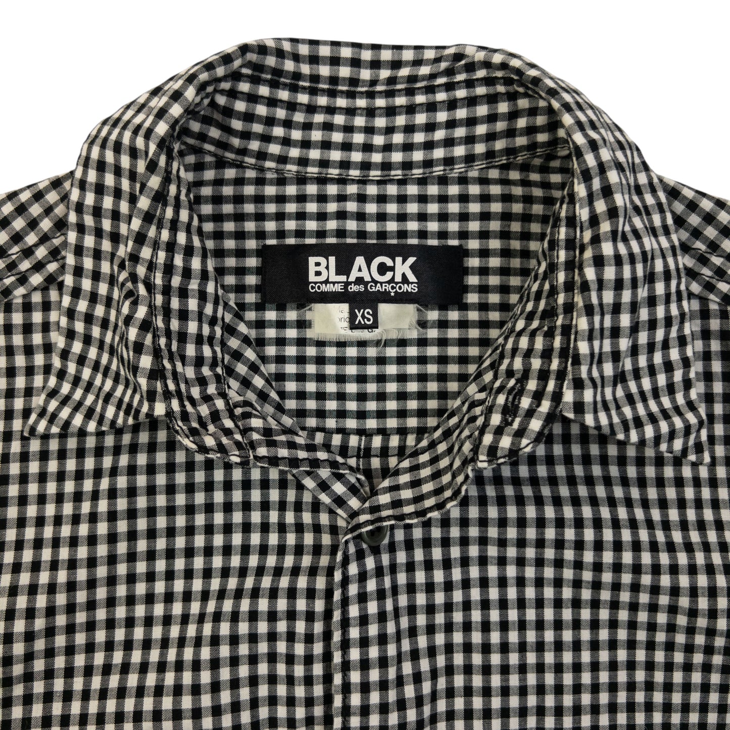 Vintage 2000s Comme Des Garçons BLACK Long Sleeve Button Up Shirt Womens Size S