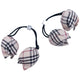 Vintage 2000s Burberry Nova Check Bobble Hair Ties