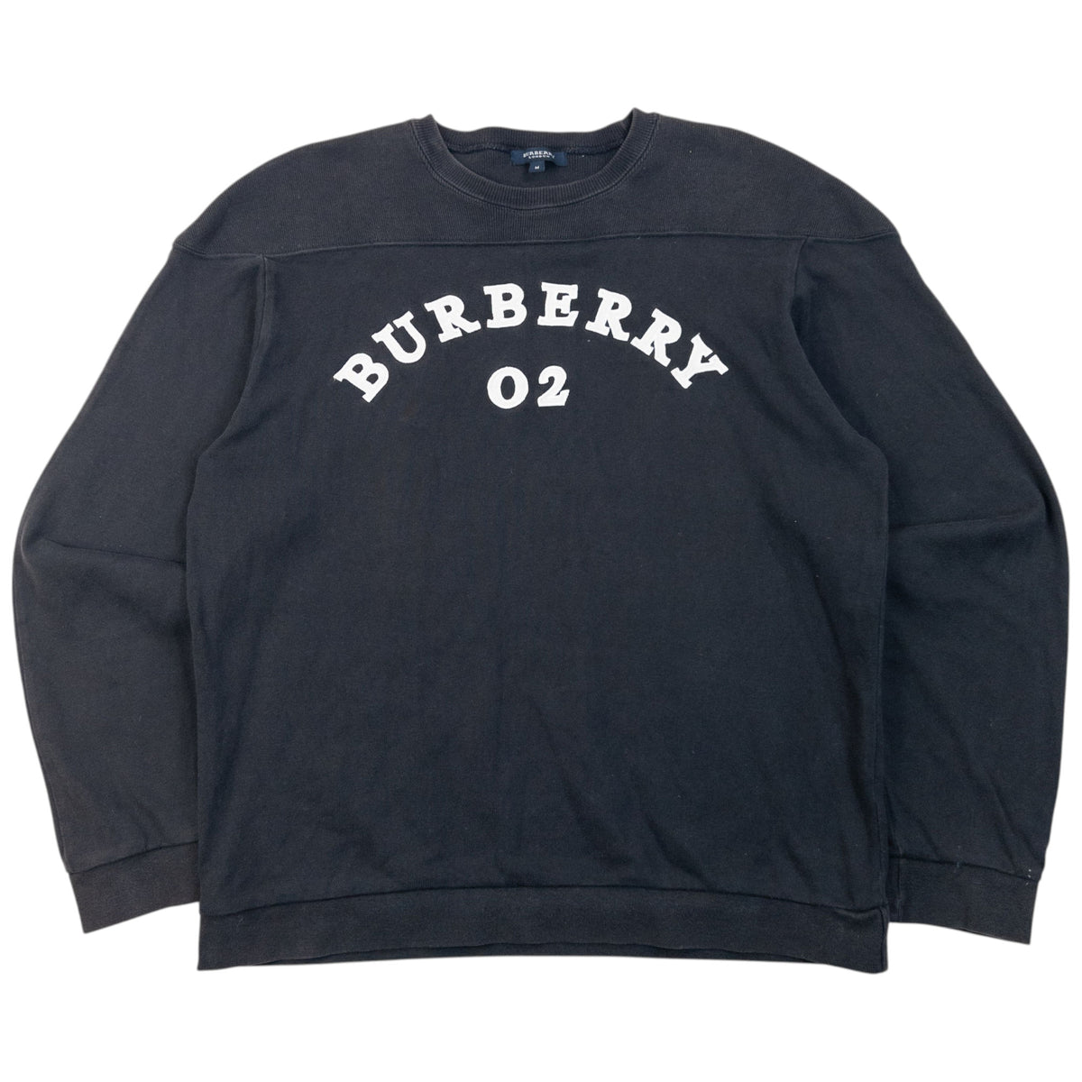 Vintage 2000s Burberry Embroidered 02 Sweatshirt in navy (cotton)