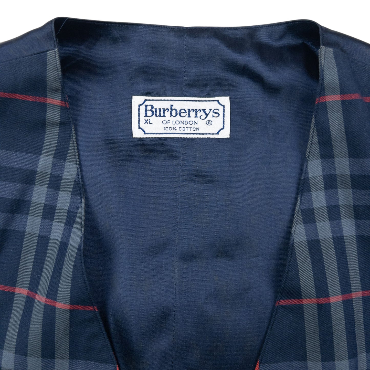 Vintage 90s Burberry Nova Check Waistcoat Vest Size L