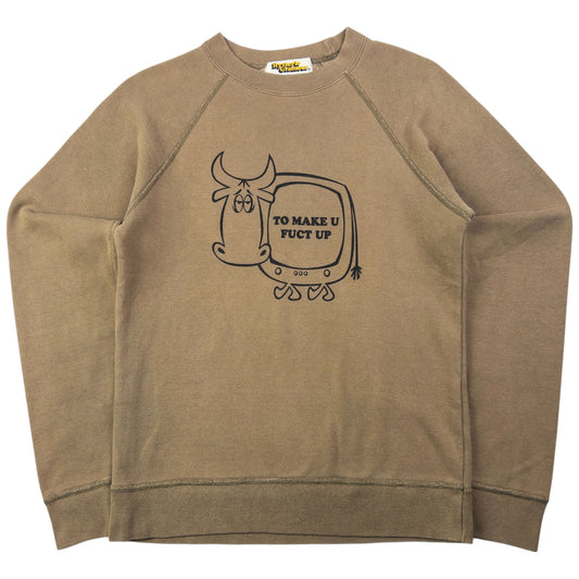 Vintage Hysteric Glamour Fuct Up TV Graphic Sweatshirt Womens Size S