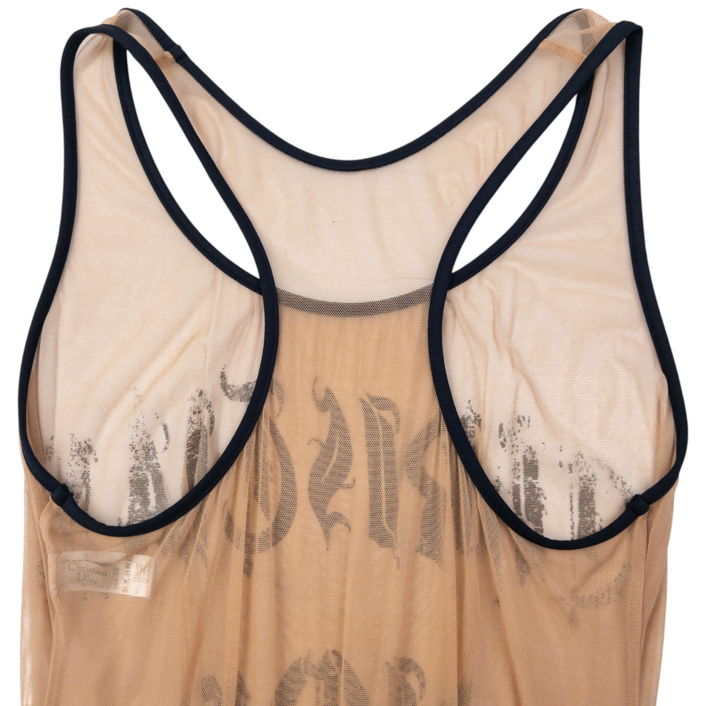 Vintage 2002 Dior John Galliano Hardcore Gothic Mesh Bodysuit Womens Size L