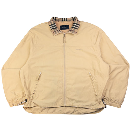 Vintage Burberry Nova Check Collar Zip Up Jacket Size XL