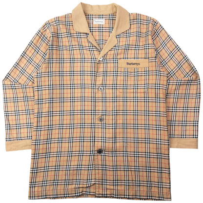 Vintage 90s Burberry Nova Check Long Sleeve Button Up Shirt Size M
