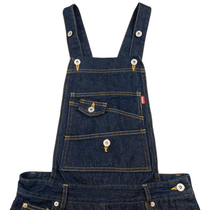 Vintage Stussy Embroidered Denim Short Dungarees Womens Size M