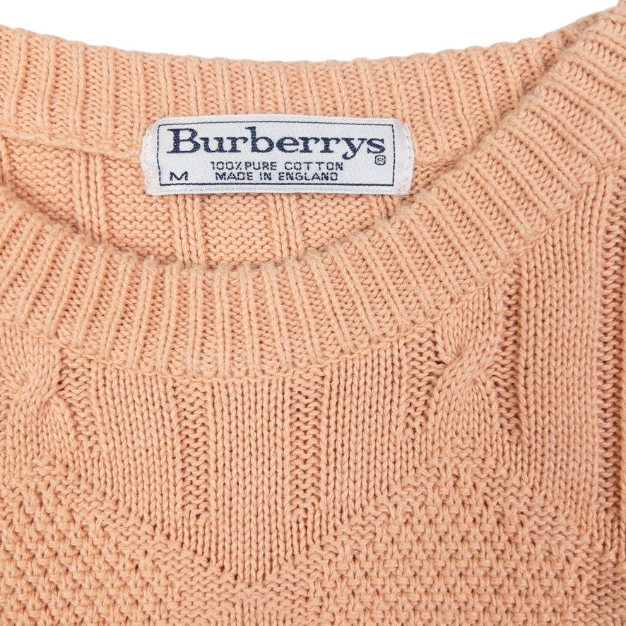 Vintage Burberry Embroidered Knit Jumper Size M