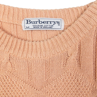Vintage Burberry Embroidered Knit Jumper Size M