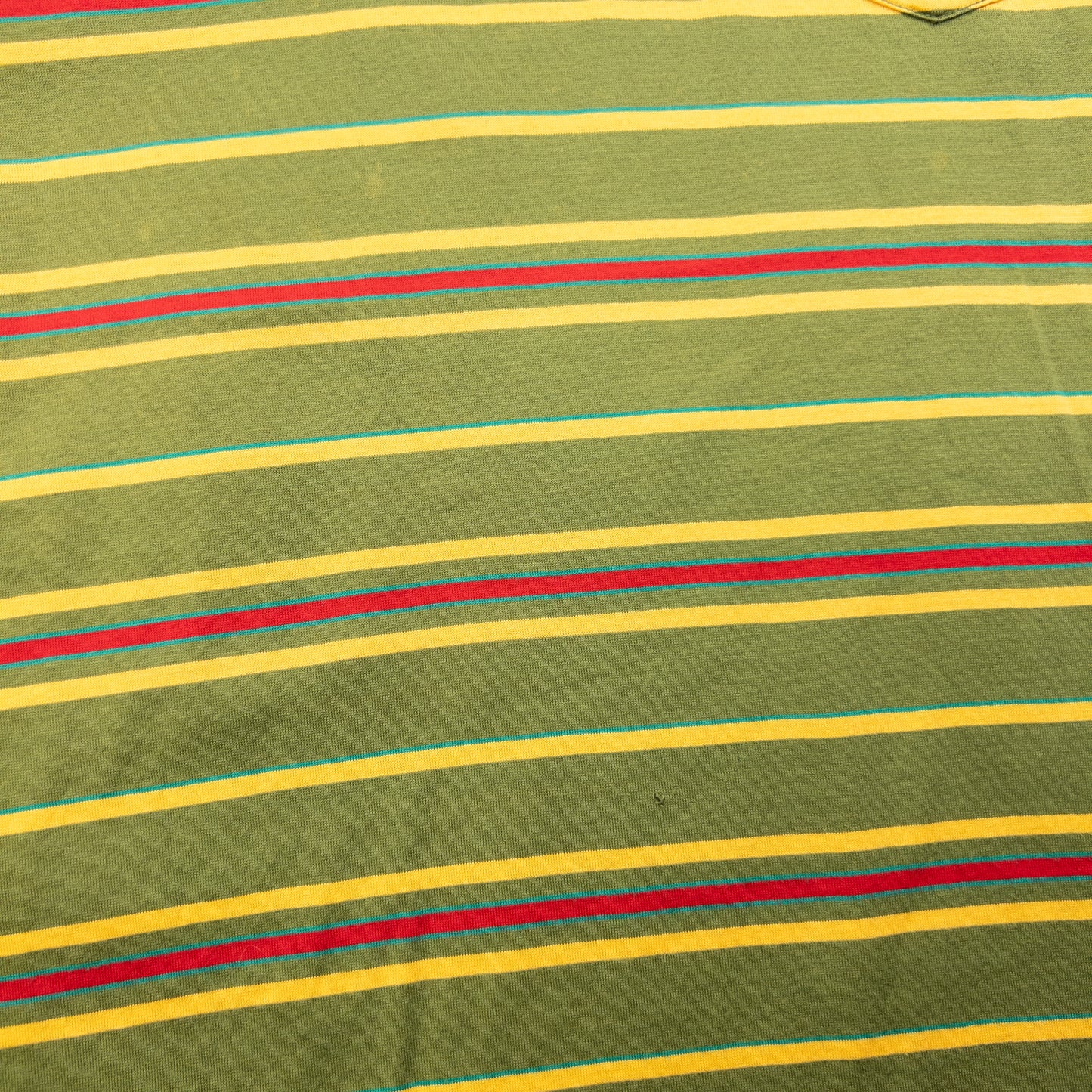 Vintage 80s YSL Yves Saint Laurent Striped Long Sleeve Polo Shirt Size M