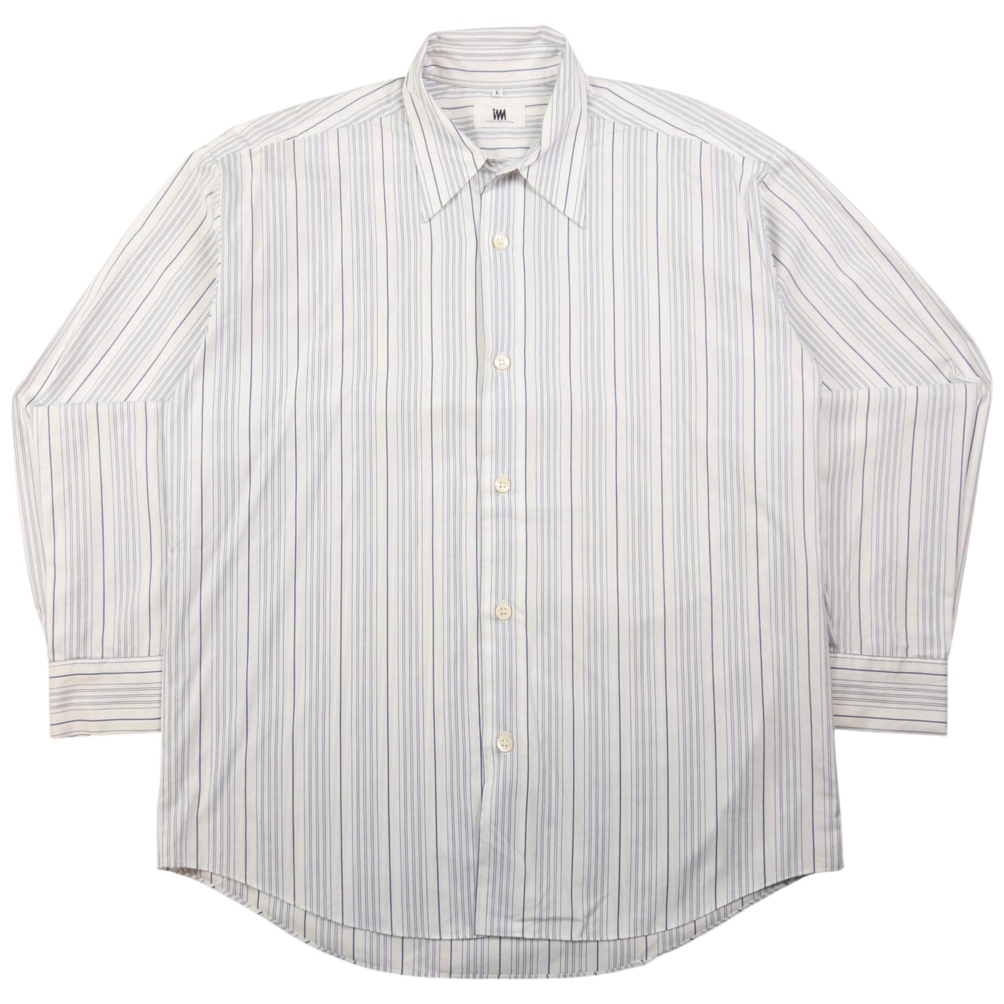 Vintage Issey Miyake Striped Long Sleeve Button Up Shirt Size M