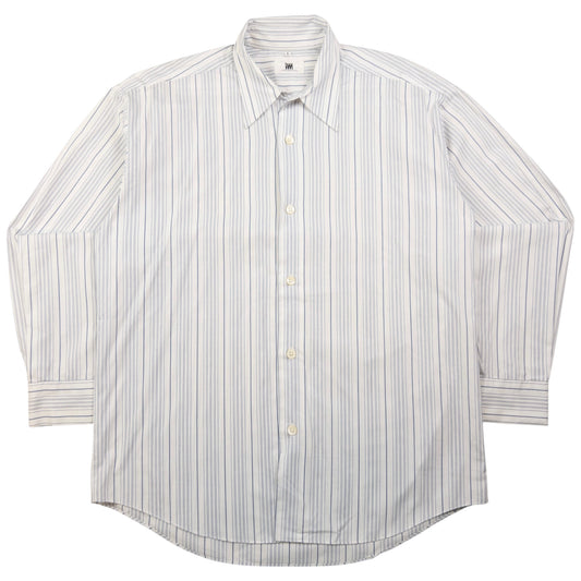 Vintage Issey Miyake Striped Long Sleeve Button Up Shirt Size M