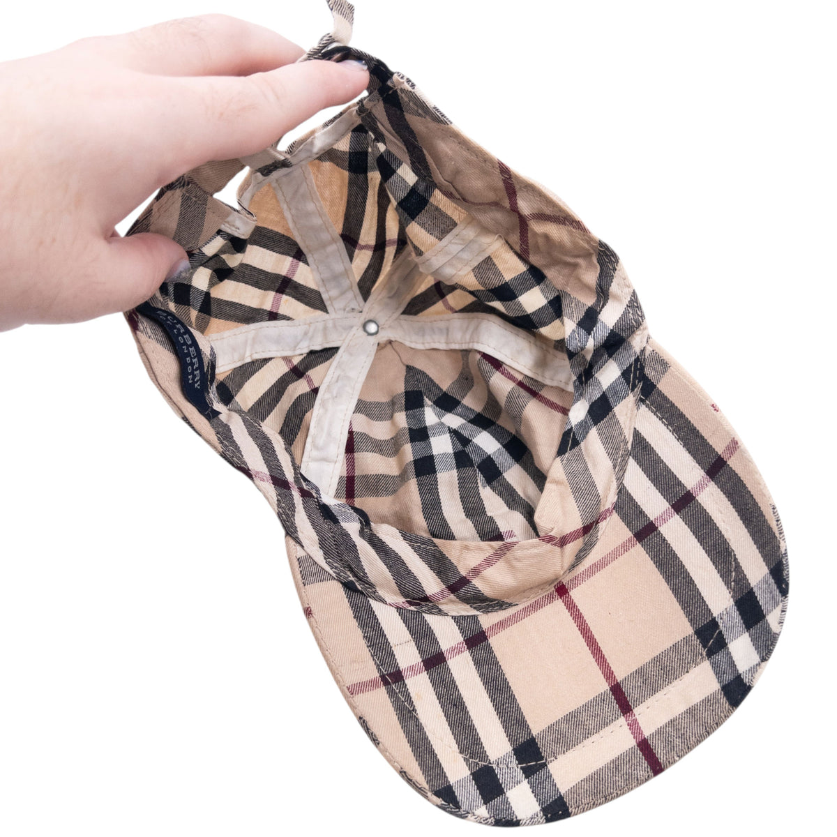 Vintage 2000s Burberry Nova Check Hat