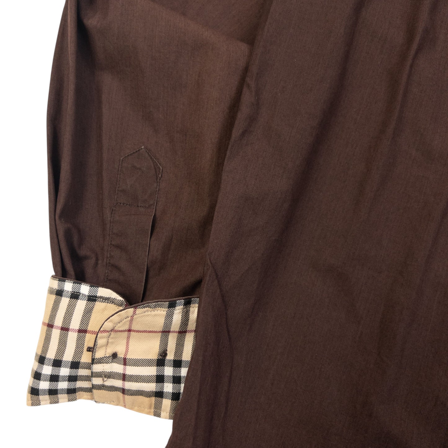 Vintage 2000s Burberry Nova Check Cuff Long Sleeve Button Up Shirt Size XL
