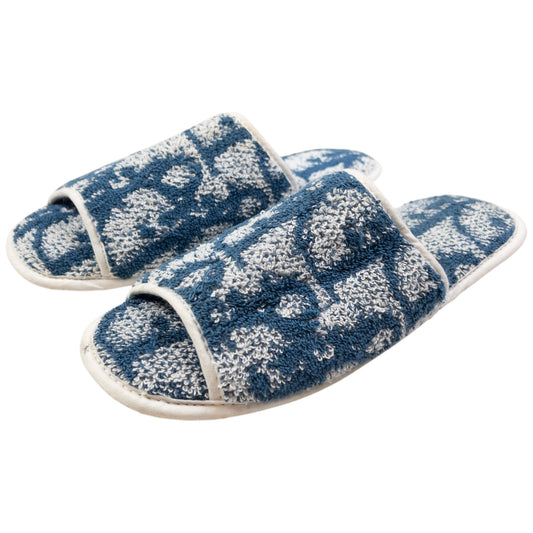 Vintage Dior Monogram Terry Cloth Slippers Size UK 10