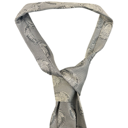 Vintage 90s Gianni Versace Monogram Medusa Silk Tie