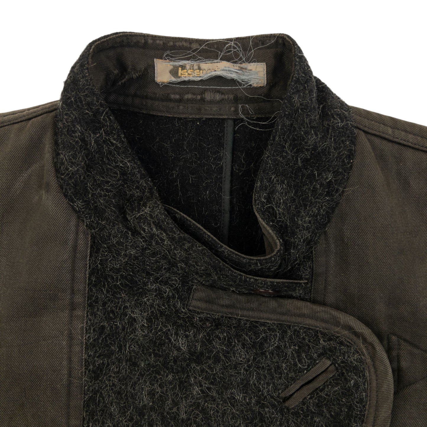 Vintage 80s Issey Miyake Asymmetric Wool Jacket Size S