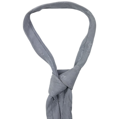 Vintage 80s YSL Yves Saint Laurent Monogram Silk Tie