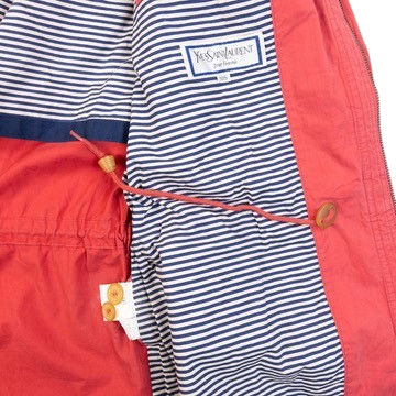 Vintage 80s YSL Yves Saint Laurent Zip Up Jacket in red, photo 7