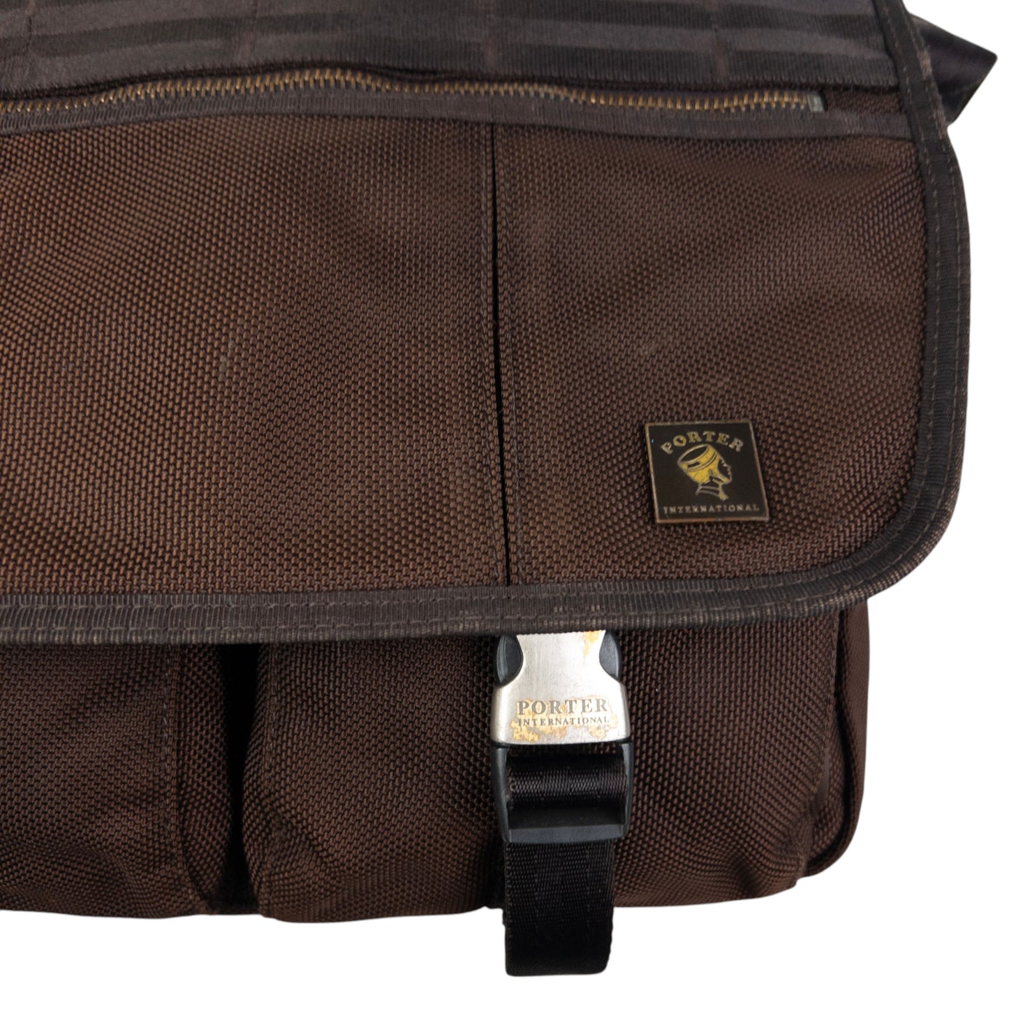 Vintage Porter International Crossbody Satchel Bag