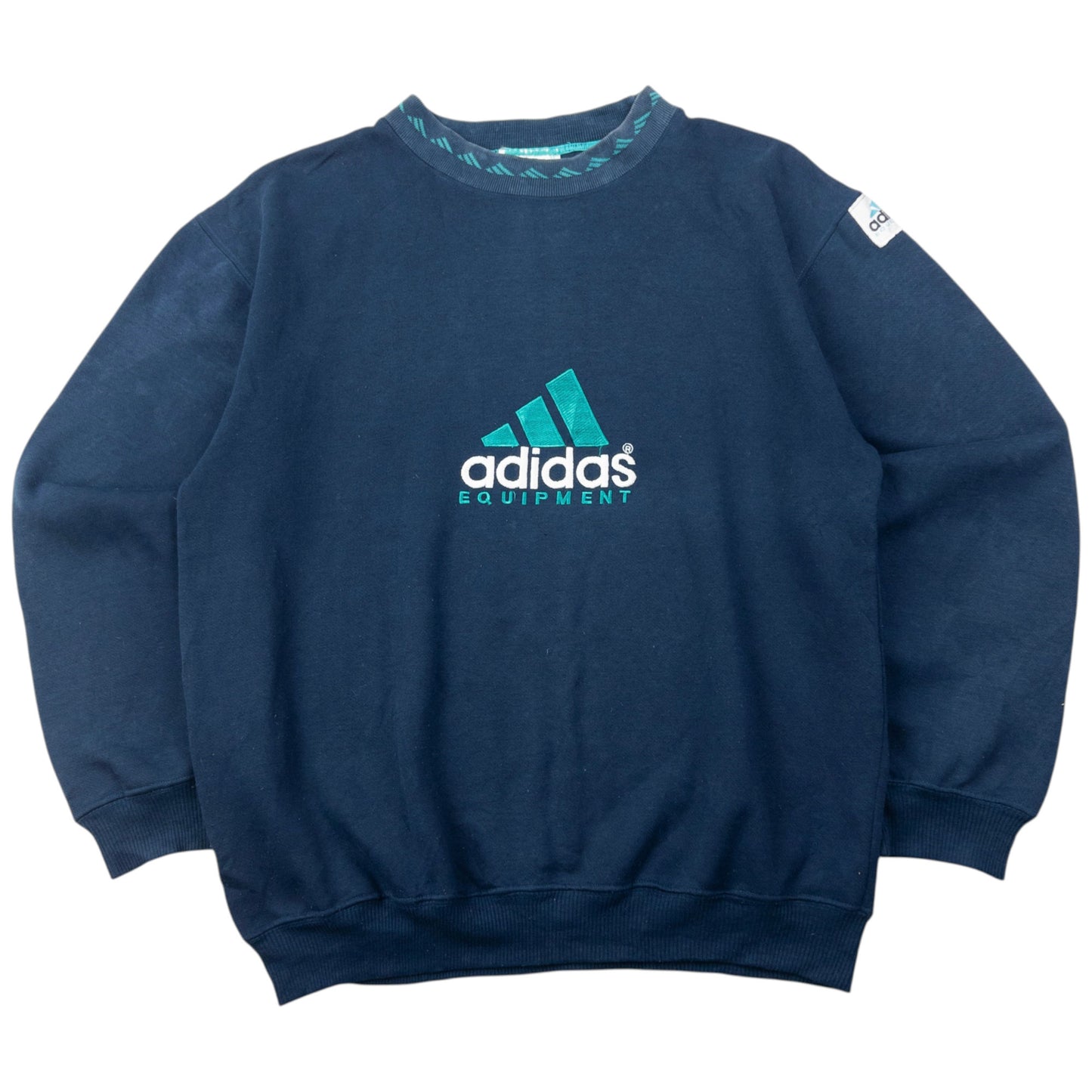 Vintage 90s Adidas Equiptment Embroidered Sweatshirt Size S