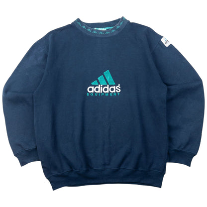 Vintage 90s Adidas Equiptment Embroidered Sweatshirt Size S