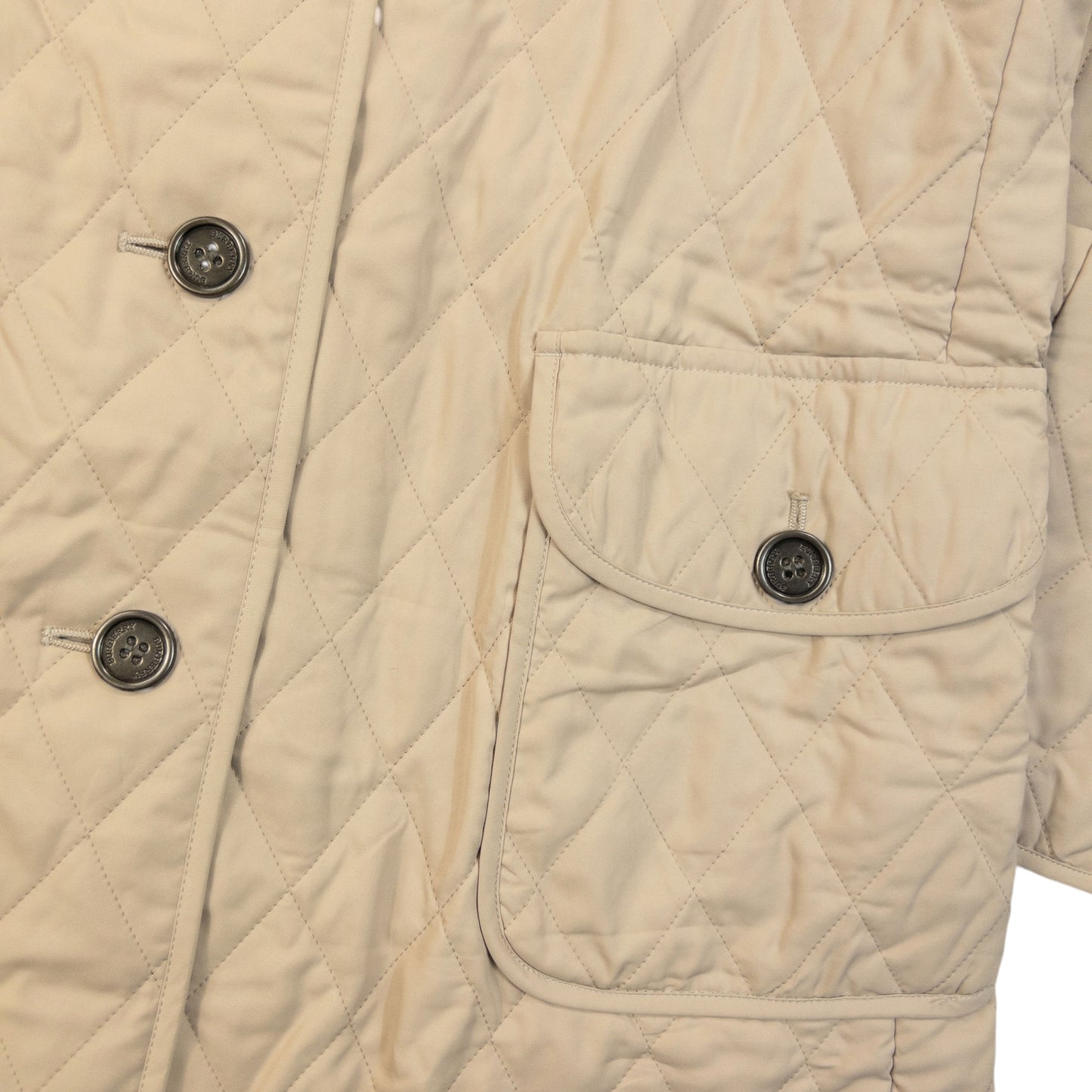 Vintage 2000s Burberry Nova Check Lined Quilted Jacket Womens Size L