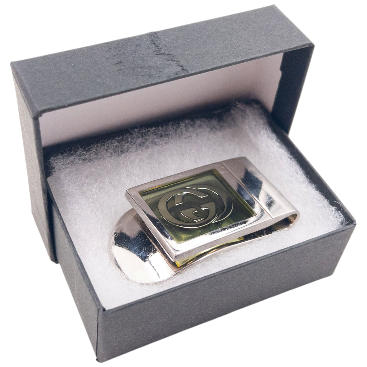 Vintage 2000s Gucci Silver Money Clip