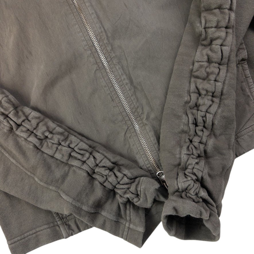 Vintage CP Company Ruched Sleeve Zip Up Hoodie Womens Size M