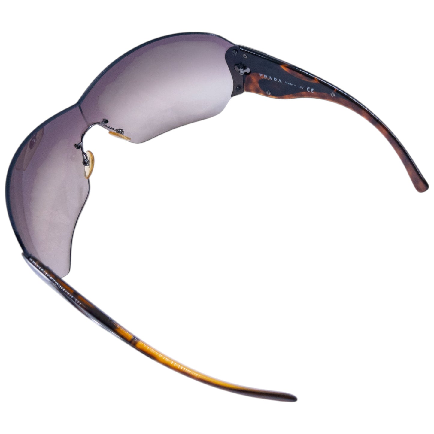 Vintage 2000s Prada Tortoise Shell Swirl Sunglasses