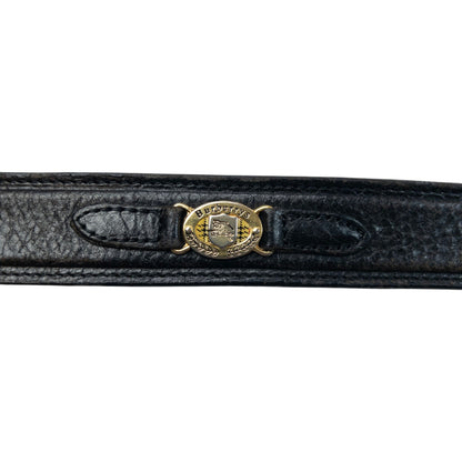 Vintage 90s Burberry Leather Belt Size XL