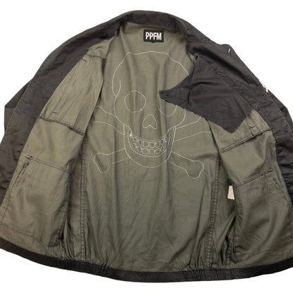 Vintage PPFM Skull Lightweight Military Jacket Size M
