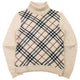 Vintage 2000s Burberry Blue Label Nova Check Turtleneck Jumper Womens Size M