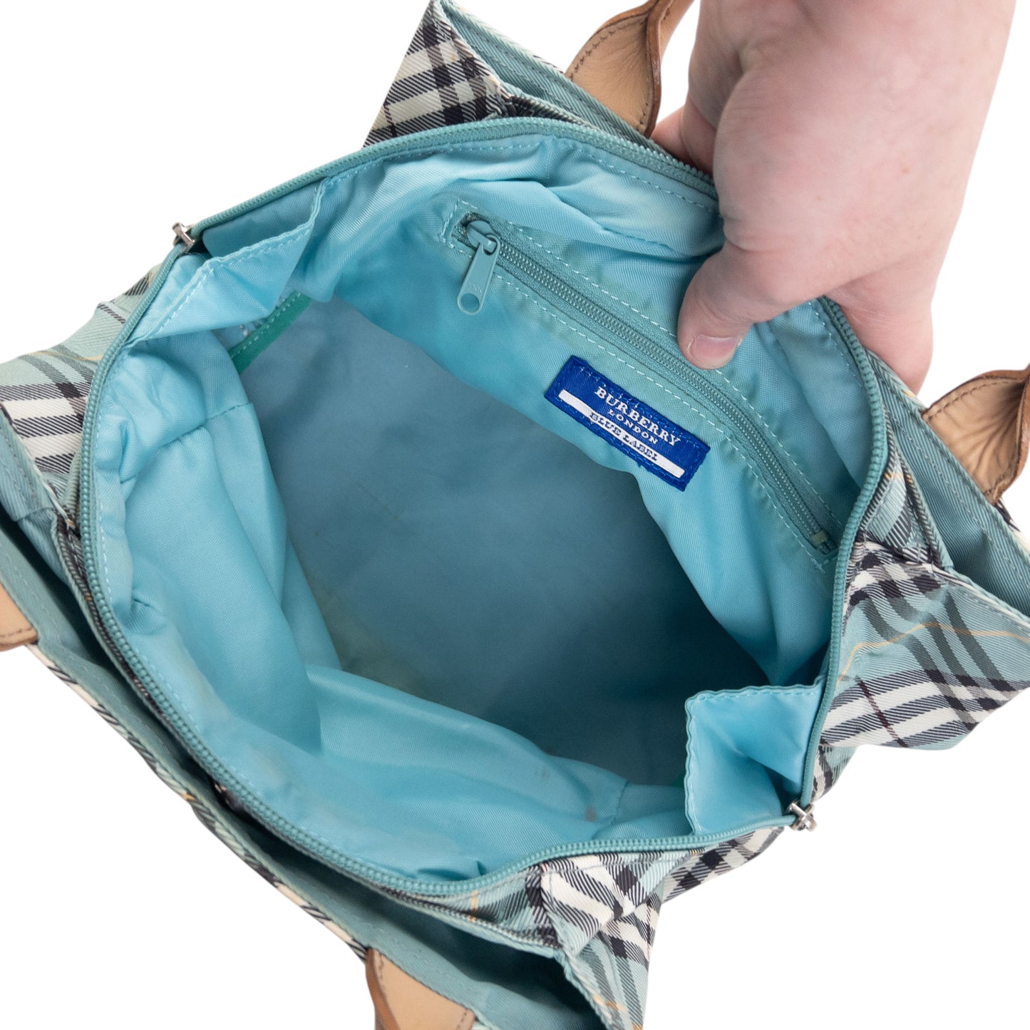 Vintage 2000s Burberry Blue Label Nova Check Handbag