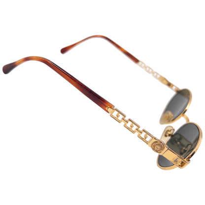 Vintage 90s Gianni Versace Embossed Tortoise Shell Sunglasses