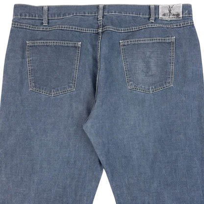 Vintage 2000s YSL Yves Saint Laurent Denim Jeans in blue (cotton)