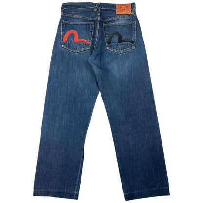 Vintage Evisu Double Gull Japanese Denim Jeans Size W30