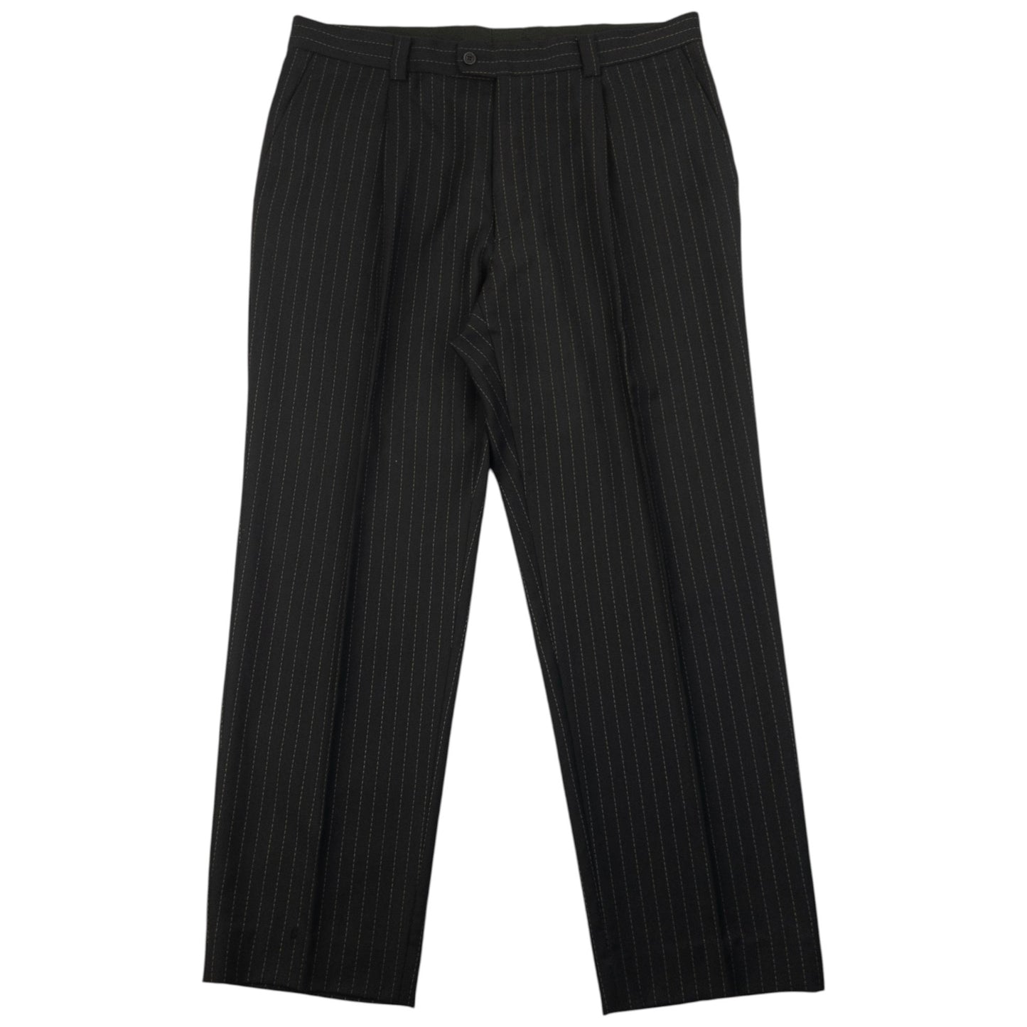 Vintage 2000s Versace Classic V2 Pinstripe Jacket & Trousers Suit Set Size XL