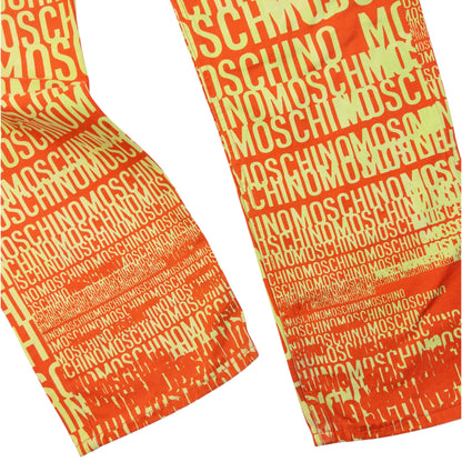 Vintage 90s Moschino Jeans Logo Text Print Trousers Size W29
