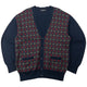 Vintage 90s YSL Yves Saint Laurent Argyle Cardigan Size L