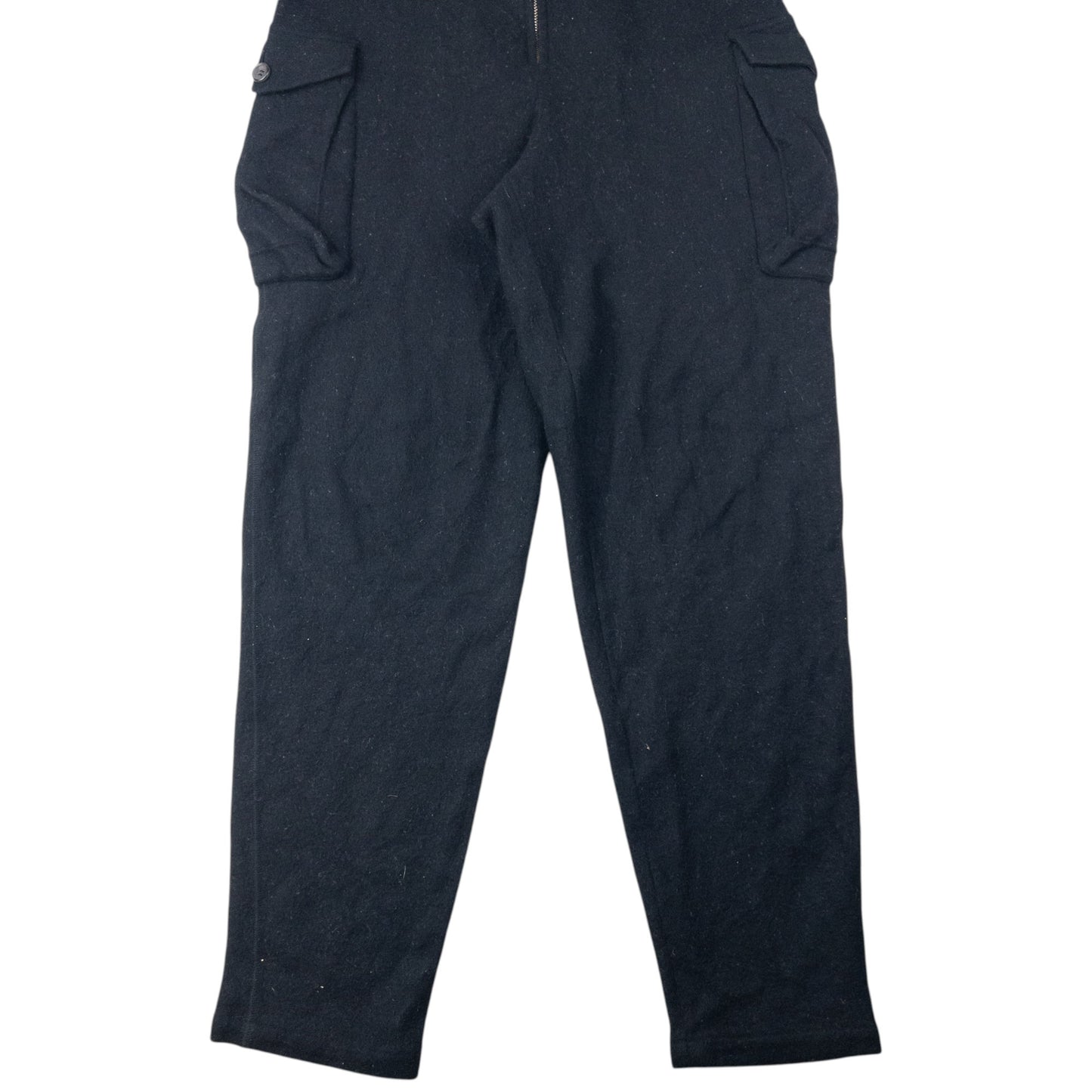 Vintage 90s Yohji Yamamoto Fleece Hooded Jumpsuit Size S