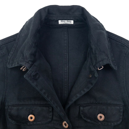 Vintage 2000s Miu Miu Button Up Longline Jacket Womens Size S