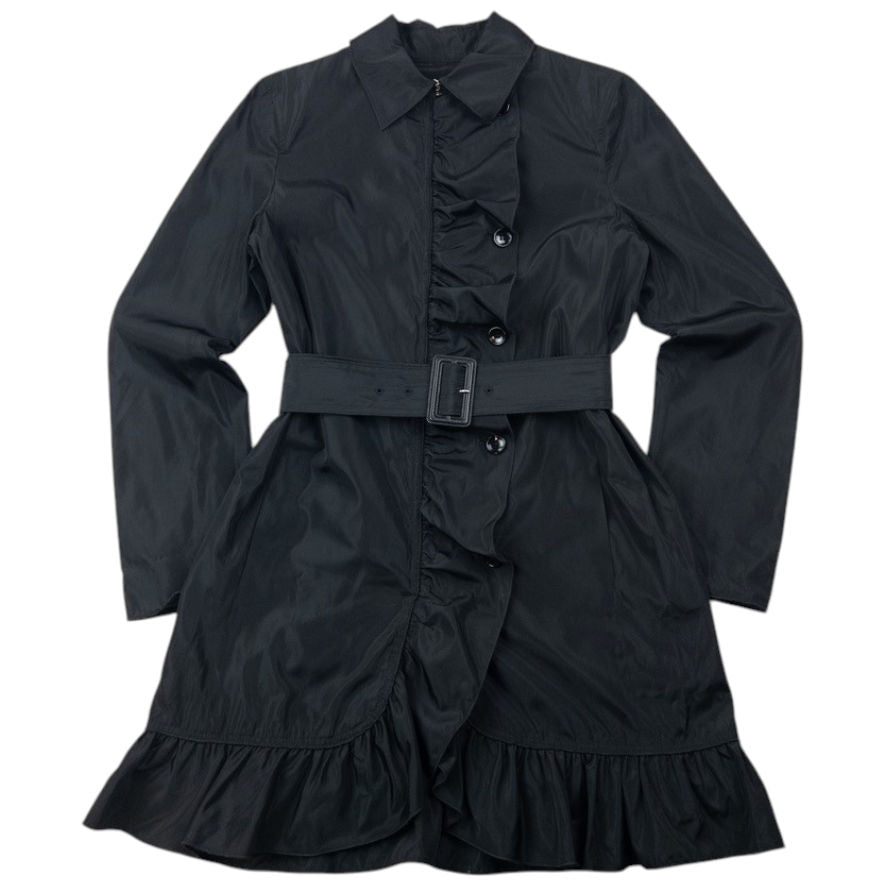 Vintage Dolce & Gabbana Belt Waist Ruffle Jacket Womens Size M