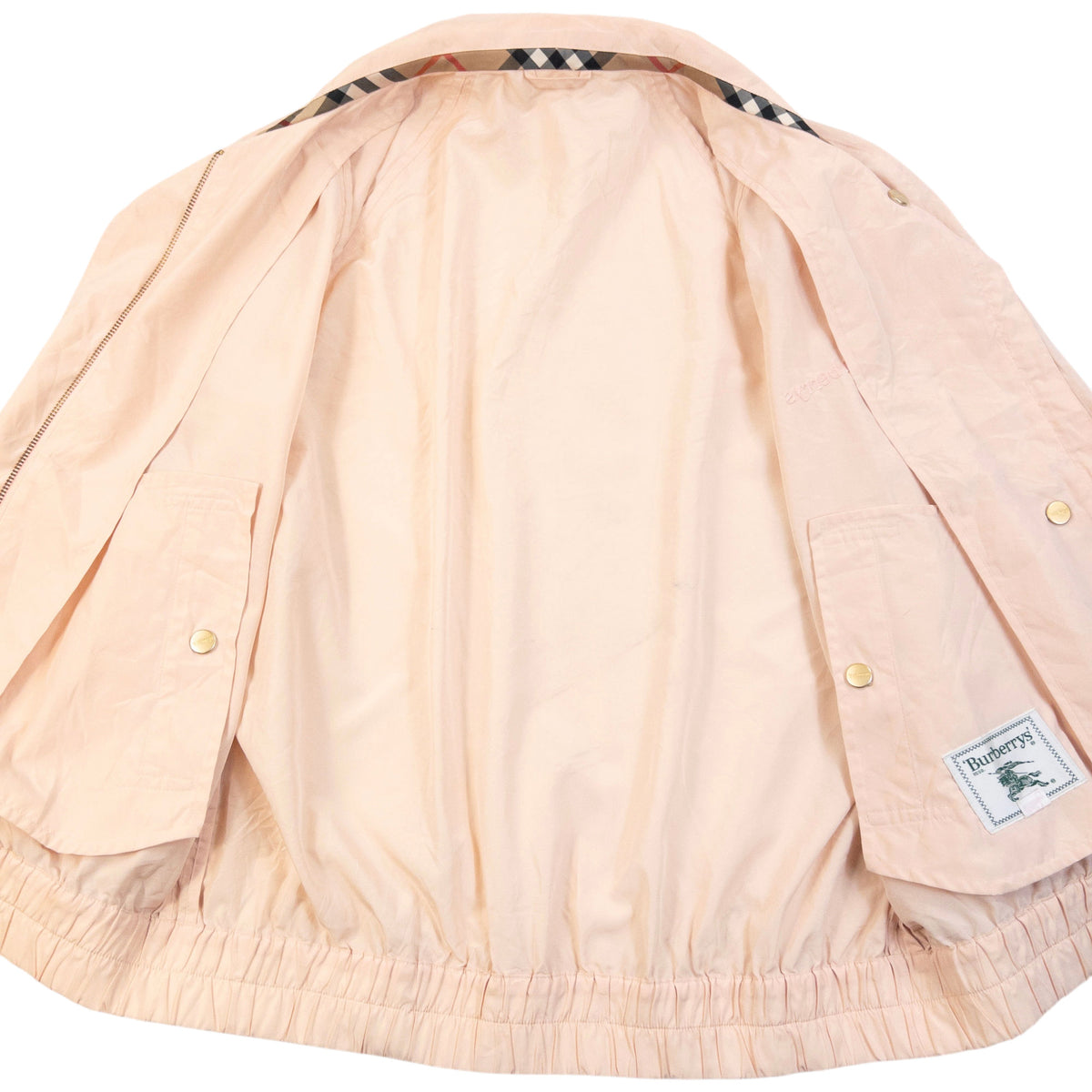 Vintage 90s Burberry Lightweight Zip Up Jacket Womens Size M