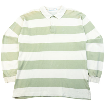 Vintage 80s YSL Yves Saint Laurent Long Sleeve Polo Shirt Size M